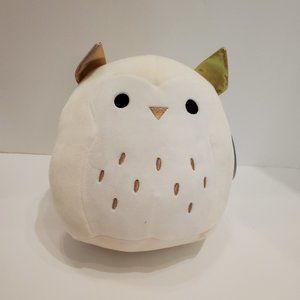 Squishmallows Vee Owl Gold Ivory Cream Small Plush Small Stuffed Animal